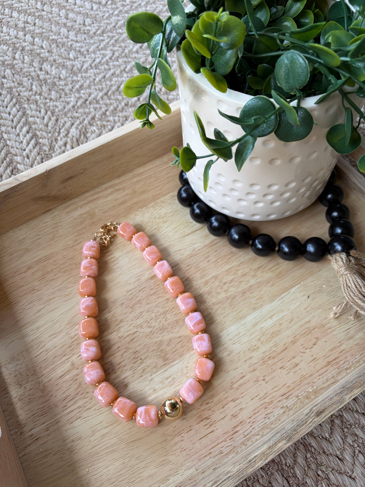 Chunky Necklace-- Pink