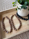 Chunky Necklace--Brown